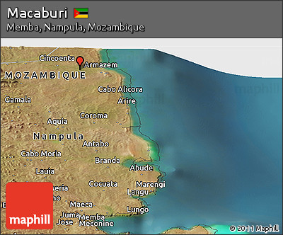 Satellite Panoramic Map of Macaburi