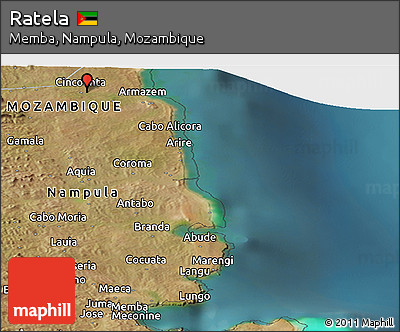 Satellite Panoramic Map of Ratela