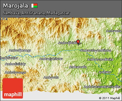 Physical 3D Map of Marojala