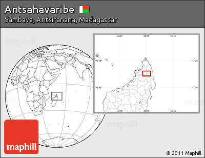Blank Location Map of Antsahavaribe