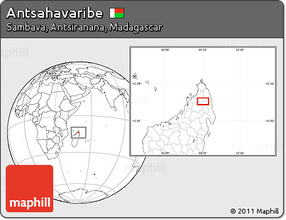 Blank Location Map of Antsahavaribe