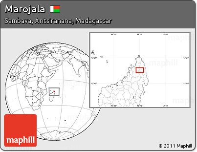 Blank Location Map of Marojala