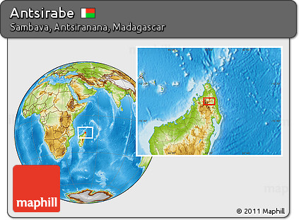 Physical Location Map of Antsirabe