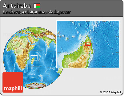 Physical Location Map of Antsirabe