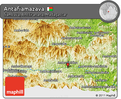 Physical Panoramic Map of Antafiamazava