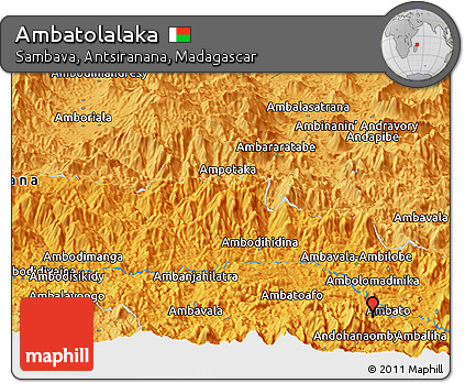 Political Panoramic Map of Ambatolalaka
