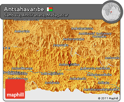 Political Panoramic Map of Antsahavaribe