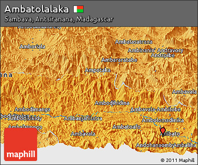 Political Panoramic Map of Ambatolalaka