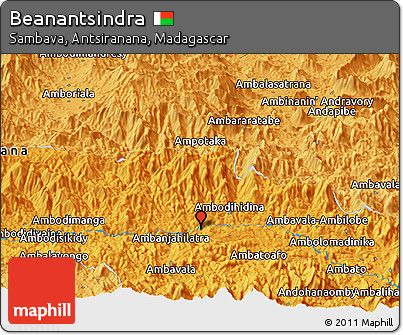 Political Panoramic Map of Beanantsindra