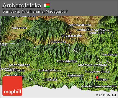 Satellite Panoramic Map of Ambatolalaka