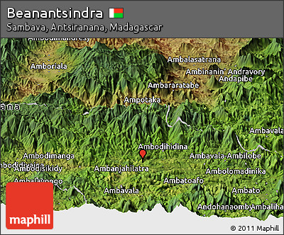 Satellite Panoramic Map of Beanantsindra
