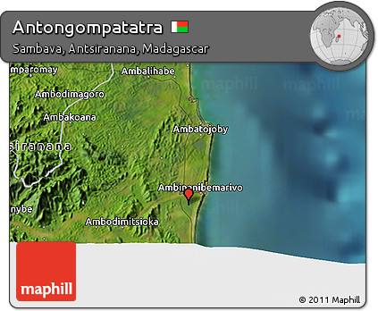 Satellite 3D Map of Antongompatatra