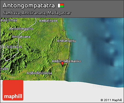 Satellite 3D Map of Antongompatatra