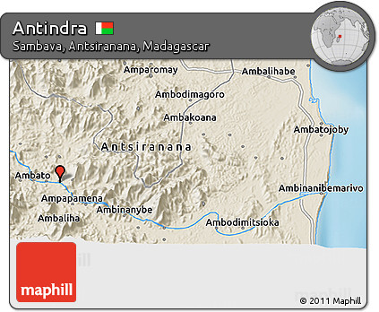 Shaded Relief 3D Map of Antindra
