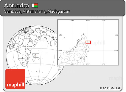 Blank Location Map of Antindra