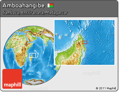 Physical Location Map of Amboahangibe