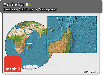 Satellite Location Map of Antindra
