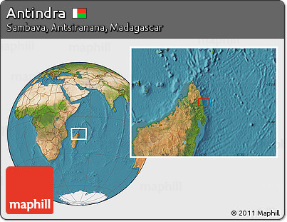Satellite Location Map of Antindra