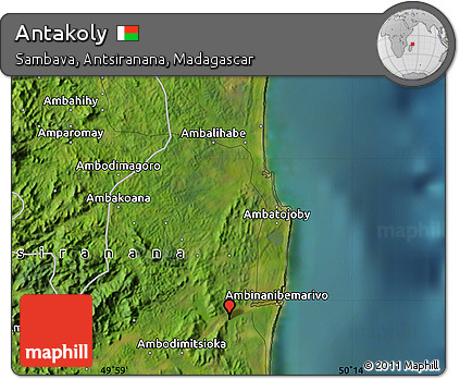 Satellite Map of Antakoly