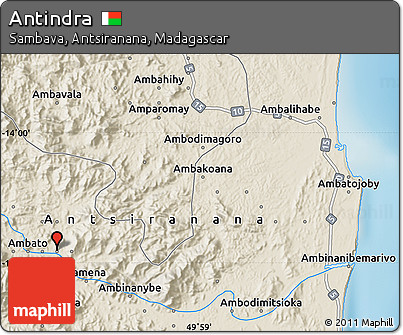 Shaded Relief Map of Antindra