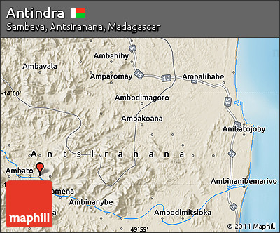 Shaded Relief Map of Antindra