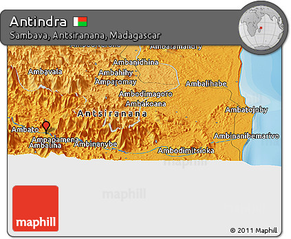 Political Panoramic Map of Antindra