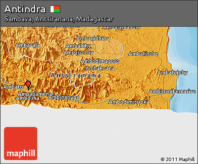 Political Panoramic Map of Antindra