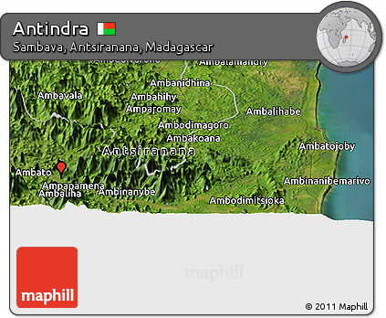 Satellite Panoramic Map of Antindra
