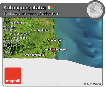 Satellite Panoramic Map of Antongompatatra