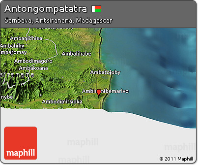 Satellite Panoramic Map of Antongompatatra