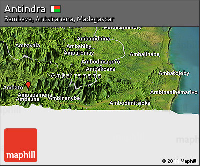 Satellite Panoramic Map of Antindra