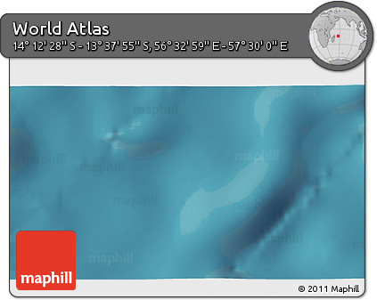 Satellite 3D Map of the Area around 13° 55' 11" S, 57° 1' 29" E