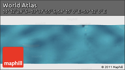 Satellite Panoramic Map of the Area around 13° 55' 11" S, 58° 43' 30" E