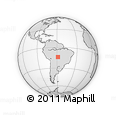 Outline Map of the Area around 13° 55' 11" S, 58° 34' 30" W, rectangular outline