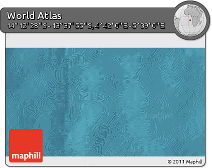 Satellite 3D Map of the Area around 13° 55' 11" S, 5° 10' 30" E