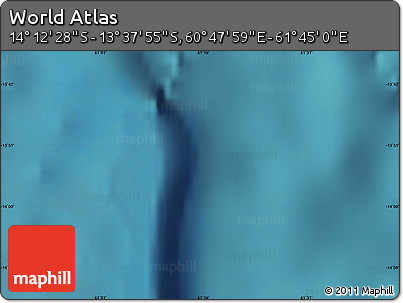 Satellite Map of the Area around 13° 55' 11" S, 61° 16' 29" E