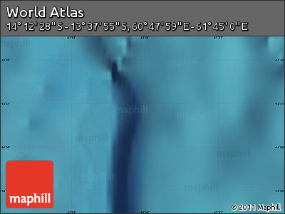 Satellite Map of the Area around 13° 55' 11" S, 61° 16' 29" E