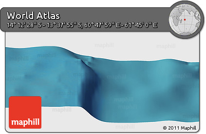 Satellite Panoramic Map of the Area around 13° 55' 11" S, 61° 16' 29" E