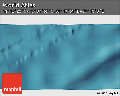 Satellite 3D Map of the Area around 13° 55' 11" S, 69° 46' 30" E