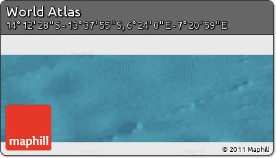 Satellite Panoramic Map of the Area around 13° 55' 11" S, 6° 52' 30" E