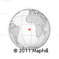 Outline Map of the Area around 13° 55' 11" S, 6° 43' 29" W, rectangular outline