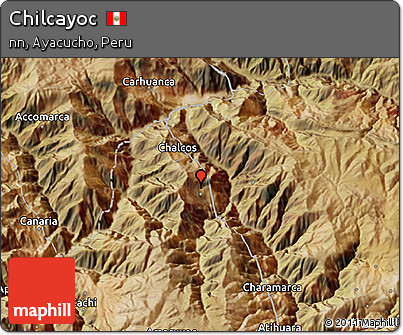 Satellite 3D Map of Chilcayoc