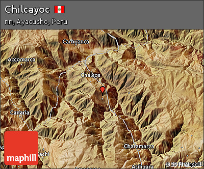 Satellite 3D Map of Chilcayoc