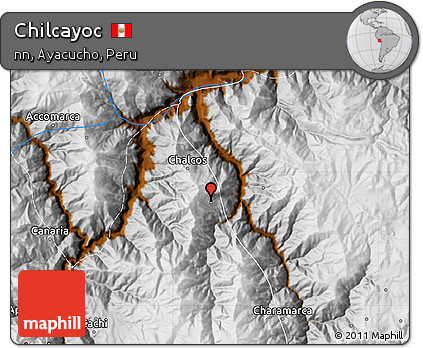 Physical Map of Chilcayoc