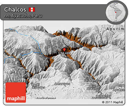 Physical Panoramic Map of Chalcos