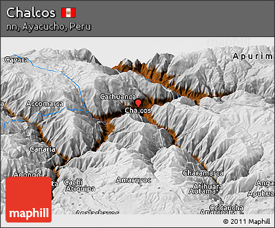 Physical Panoramic Map of Chalcos