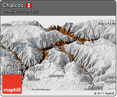 Physical Panoramic Map of Chalcos