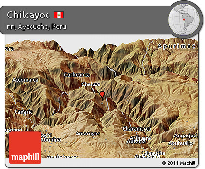 Satellite Panoramic Map of Chilcayoc
