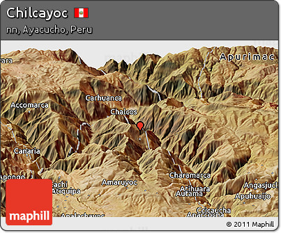Satellite Panoramic Map of Chilcayoc