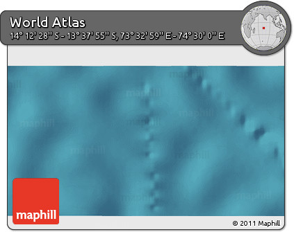 Satellite 3D Map of the Area around 13° 55' 11" S, 74° 1' 30" E